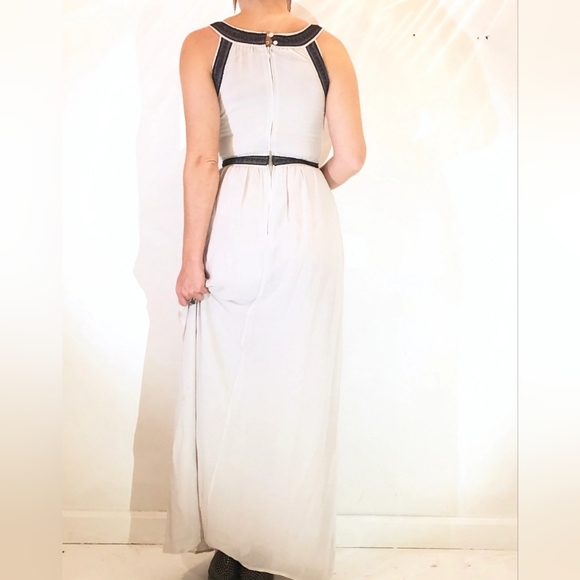 H&M Grecian Style Empire Waist Maxie Dress, Sz 10 NWOT - Picture 2 of 11